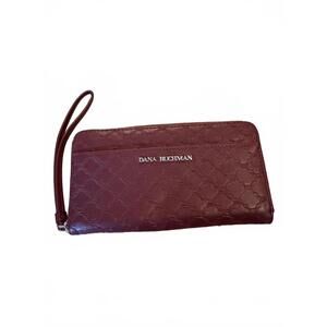 Dana Buchman Burgundy Leather Wristlet Wallet